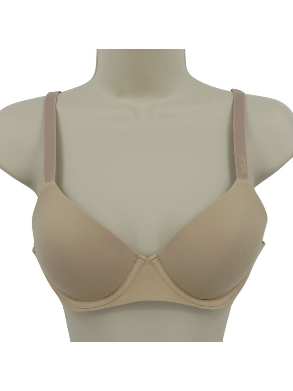 Aerie 32B Smoothez Full Coverage T Shirt Bra Underwire Lightly Lined Solid Beige
